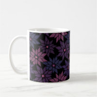 Padrão romântico de flores florais abstratas desen