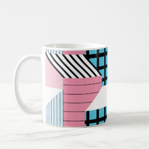 Caneca De Café Padrão sem costura com formas geométricas de abs