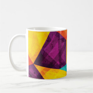 Caneca De Café Padrão Sem Costura do Mosaico Brilhante