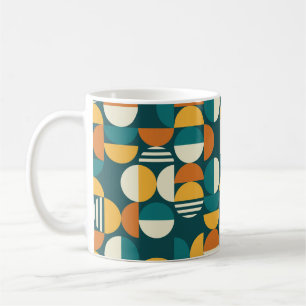 Caneca De Café Padrão sem costura geométrico do século do médio -
