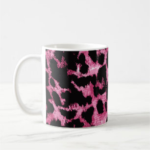 Caneca De Café Padrão sem costura leopardo