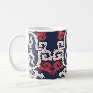 Caneca De Café Padrão sem costura no estilo oriental abstrato, ár