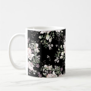 Caneca De Café Padrão sem costura pintado à mão de aquarelas com