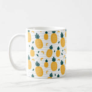 Caneca De Café Padrão sem descontinuidades do ananás