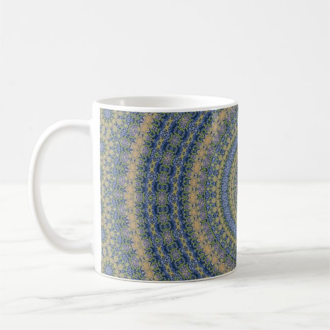 Caneca De Café Padrão sem descontinuidades em abstrato mandala (Esquerda)