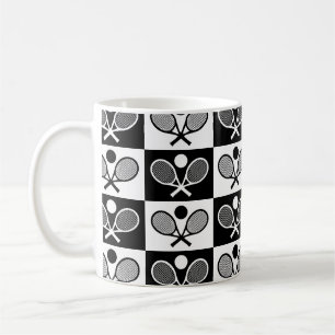 Caneca De Café Padrão Sem Emenda de Tênis Xadrez