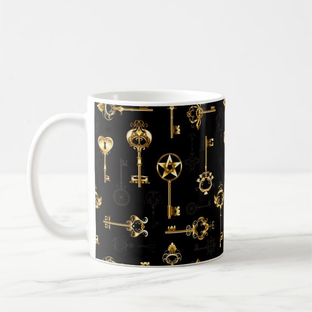 Caneca De Café Padrão sem falhas com chaves de Ouro (Esquerda)