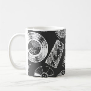 Caneca De Café Padrão sem falhas com porta de áudio e vídeo. V
