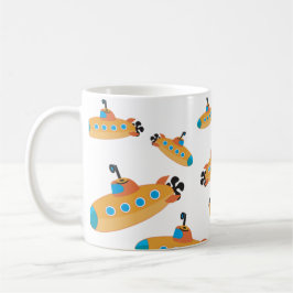 Caneca De Café Padrão Submarino Cute