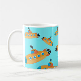 Caneca De Café Padrão Submarino Cute