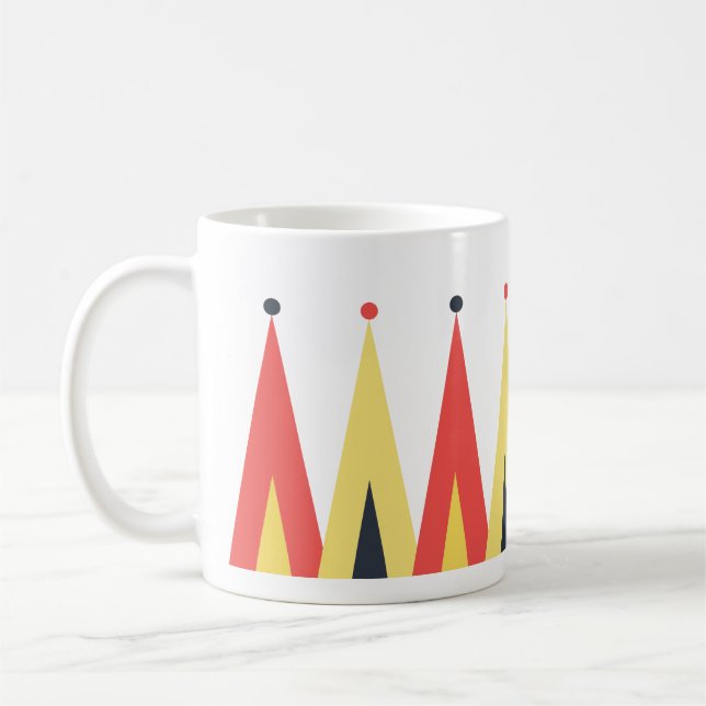 Caneca De Café Padrão Superior Grande do Circo Moderno (Esquerda)