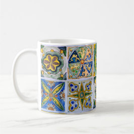 Caneca De Café Padrão tradicional de Azulejo cerâmico siciliano
