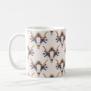 Caneca De Café padrão tribal vintage sem descontinuidades com cr