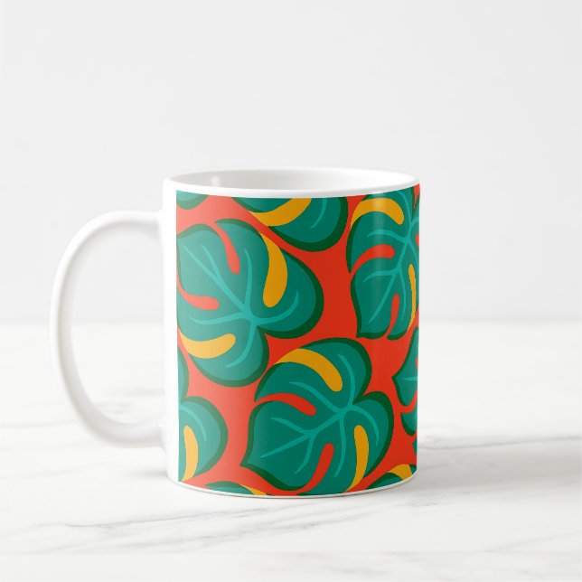 Caneca De Café Padrão Tropical Fiesta (Esquerda)
