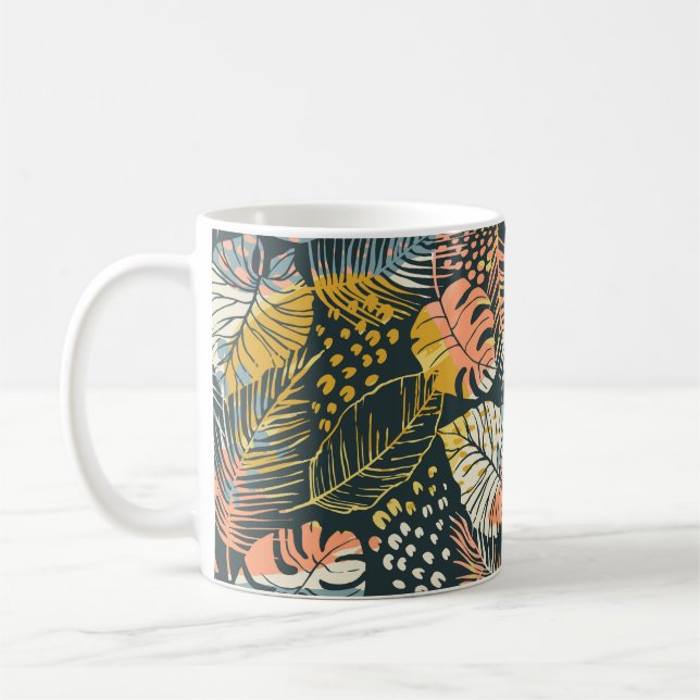 Caneca De Café padrão uniforme de abstrato criatividade com p tro (Esquerda)