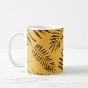 Caneca De Café Padrão uniforme de aquarela com abstrato colorido