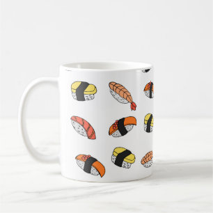 Caneca De Café padrão uniforme de Sushi