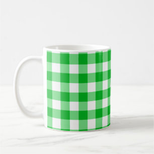 Caneca De Café Padrão verde esquadrado sem aspecto