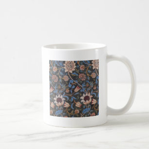 Caneca De Café Padrão William Morris Evenlode: Vintage Temperamen