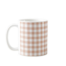 Padrão Xadrez em Gingham Pêssego Cor Retro