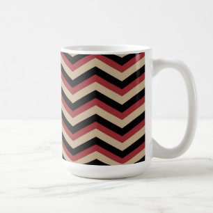Caneca De Café Padrão Zig Zag Moderno