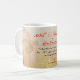 Caneca De Café Padre, 50º Aniversário da Bênção da Ordenação