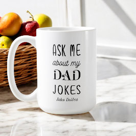 Caneca De Café Padre Cote Black Me Pergunte Sobre As Minhas Piada