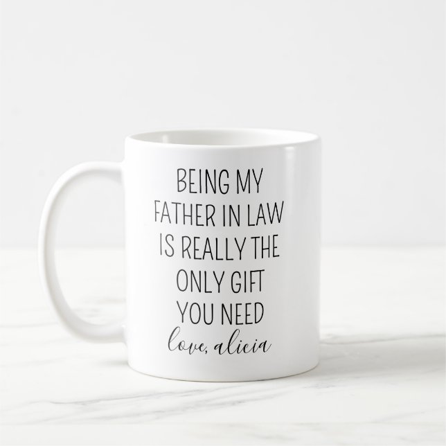 Caneca De Café Padre Engraçado Na Mug De Lei, Presente Para O FL, (Esquerda)
