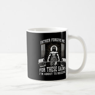 Caneca De Café Padre Perdoe-Me Por Estes Ganhos - Jesus Gym Moti