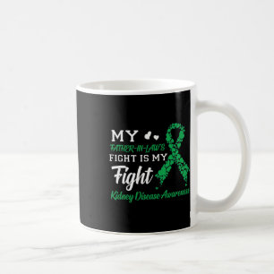 Caneca De Café Padre-sogro luta contra minha doença renal