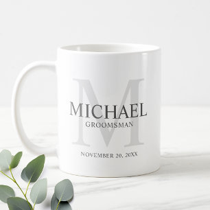 Caneca De Café Padrinhos de casamento personalizados masculinos