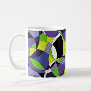 Caneca De Café Padrões abstrato de cor doce, abstratos, arte, g