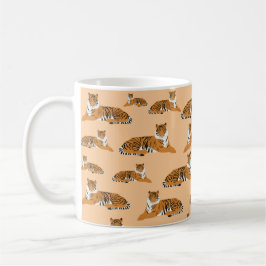 Caneca De Café Padrões Animais do Tigre Selva