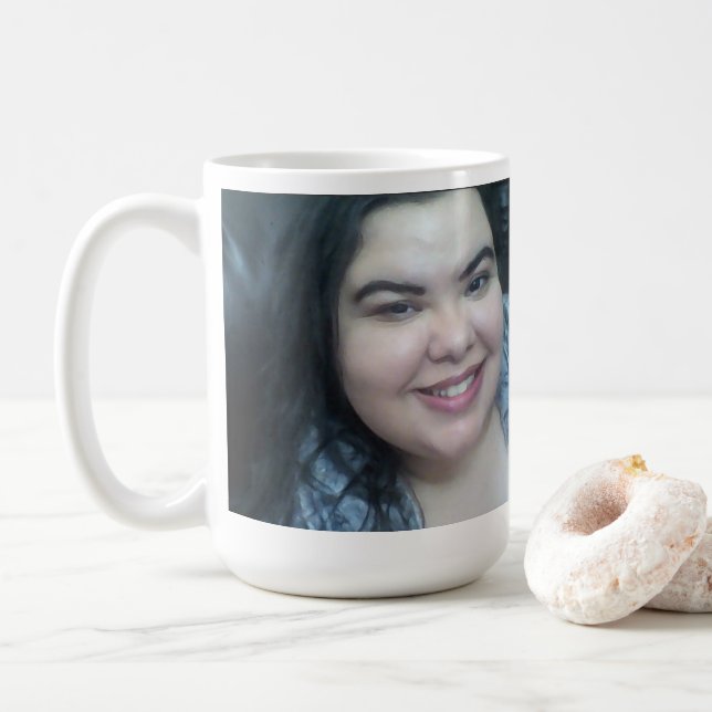 Caneca De Café Padrões de Felicidade (Com Donut)