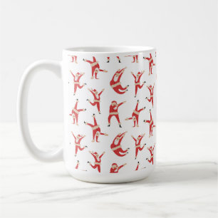 Caneca De Café Padrões de Natal Divertidos para Papais noeis Dabb
