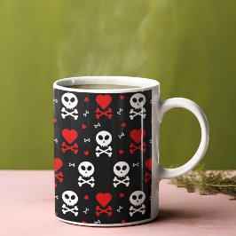Caneca De Café Padrões de pele assustadora de perigo