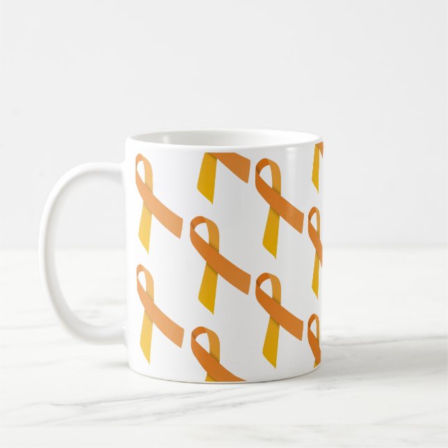 Caneca De Café Padrões de Título Laranja (Esquerda)