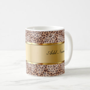 Caneca De Café Padrões leopardo de Mugs de Café de Tendência do M