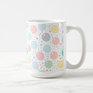 Caneca De Café Padrões não perfeitos de pontos de pastel
