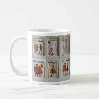 Caneca De Café Padrões Vintage Dress