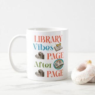 Caneca De Café Página Após a Página Abrace as Vibes da Biblioteca