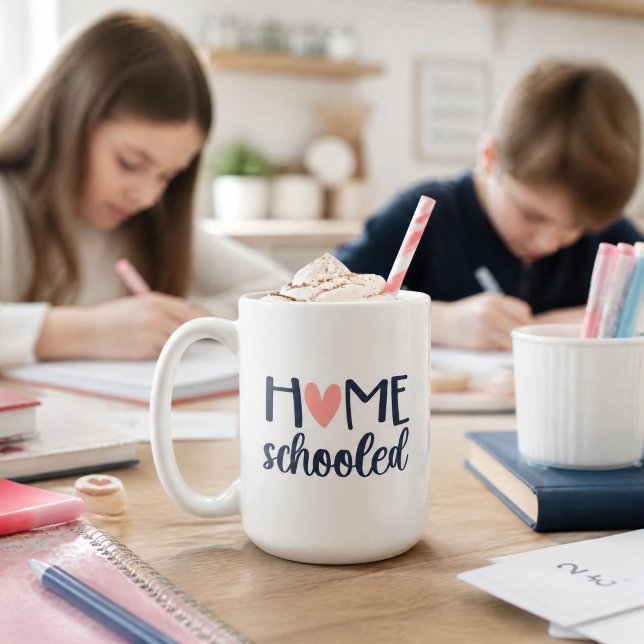Caneca De Café Página Inicial Escolhida Com Coração, Escolas Domé (Criador carregado)