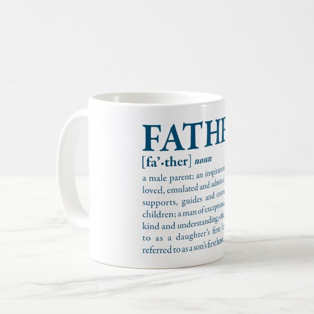 Caneca De Café Pai (Frente Esquerda)