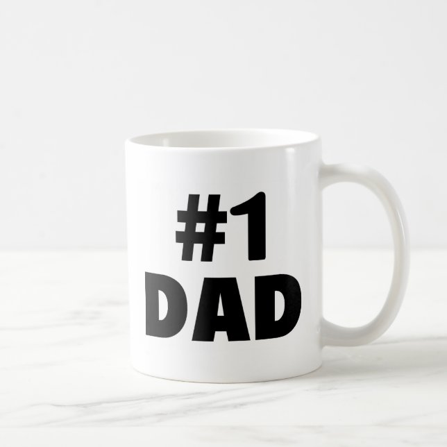 Caneca De Café Pai #1 (Direita)