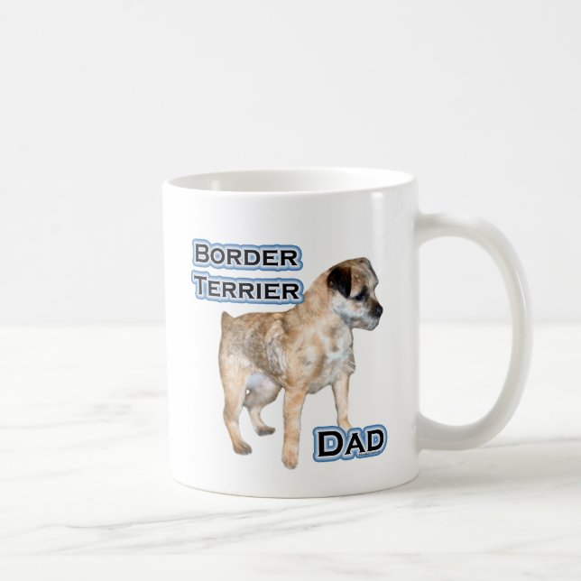 Caneca De Café Pai 4 de Borda Terrier (Direita)