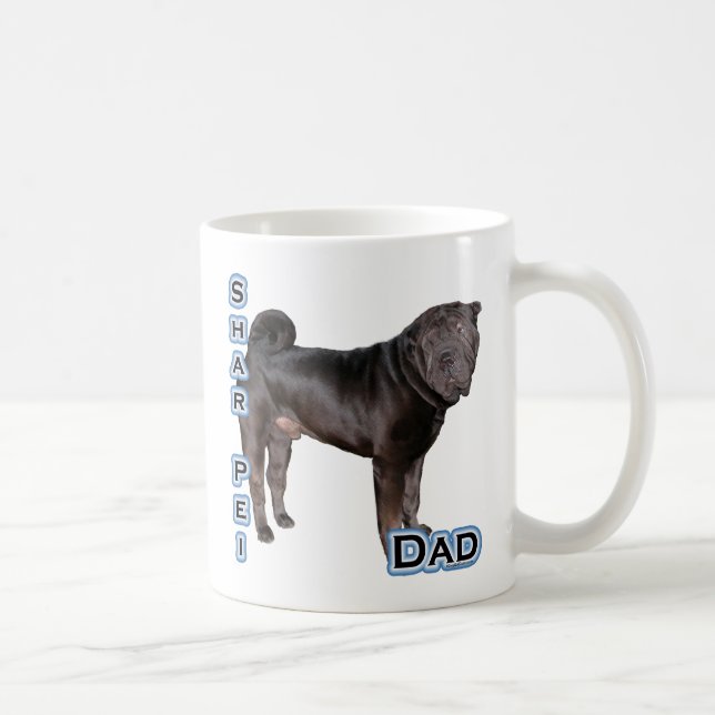 Caneca De Café Pai 4 Shar-Pei Chinês (Direita)