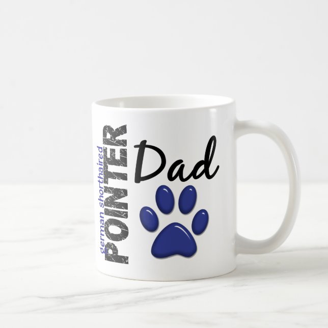 Caneca De Café Pai alemão 2 do ponteiro de cabelos curtos (Direita)