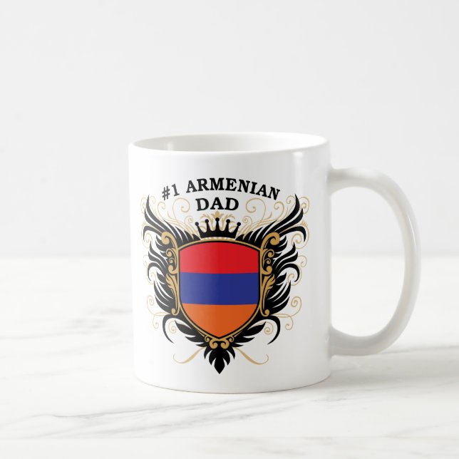 Caneca De Café Pai arménio do número um (Direita)