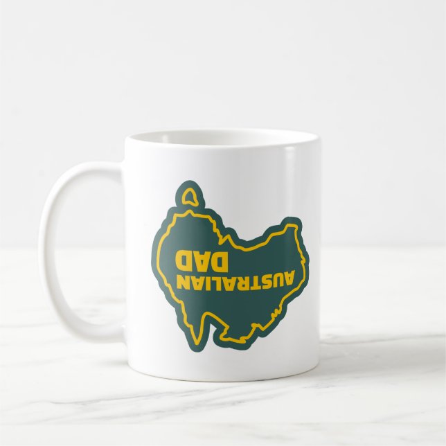 Caneca De Café Pai australiano - Dia de os pais engraçado (Esquerda)