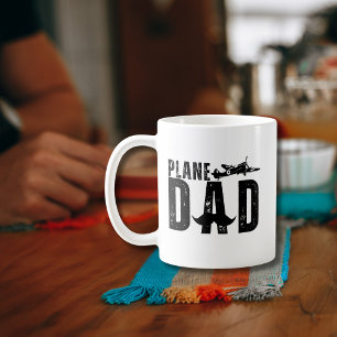 Caneca De Café Pai Avião e Avião Antigo Presente Divertido de Avi